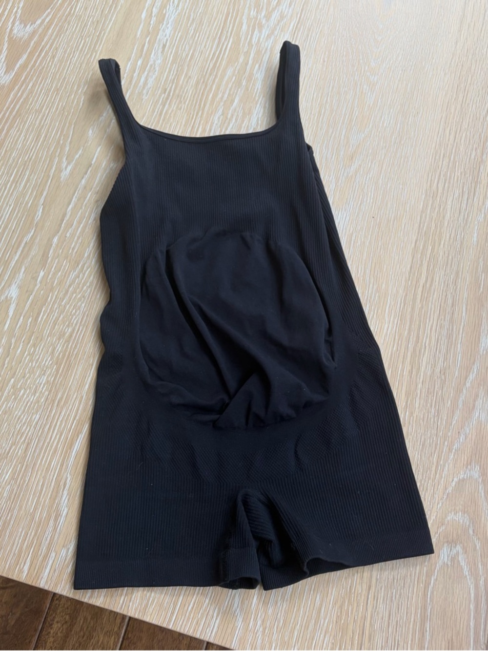 Black Maternity Romper